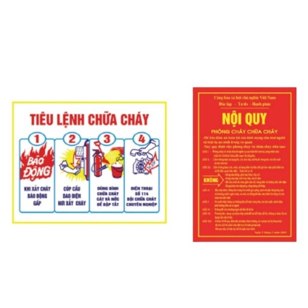 Nội quy tiêu lệnh chữa cháy